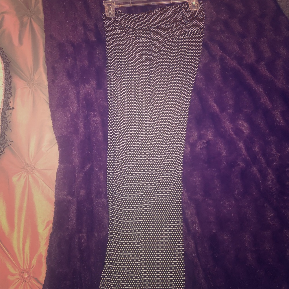 Black & white dress pants, worn twice!